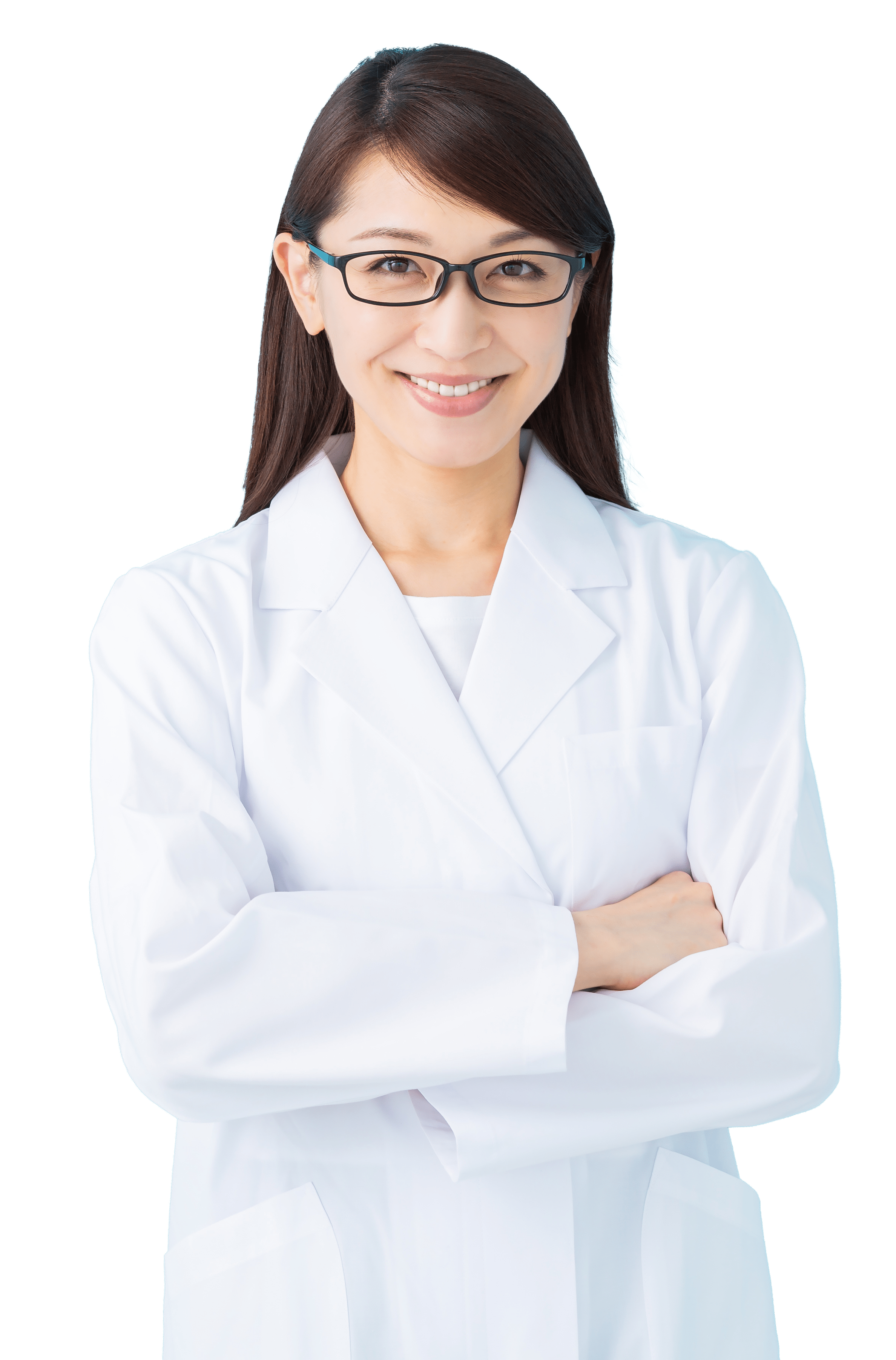 AdobeStock_230913407 - asian type woman doctor in white coat, smiling